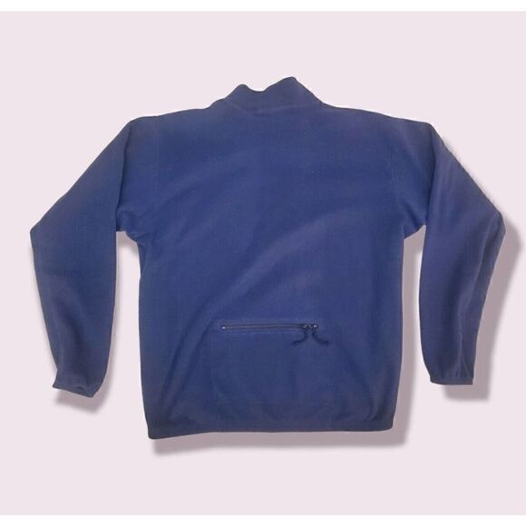 REI Fleece Sweater Mens Xtra Large Blue Quarter Zip Long Sleeve Camping Vintage - Picture 4 of 4